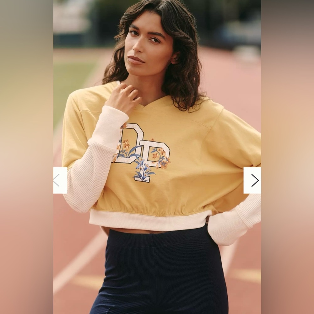 Anthropologie Daily Practice Cropped hoodie EUC XL
